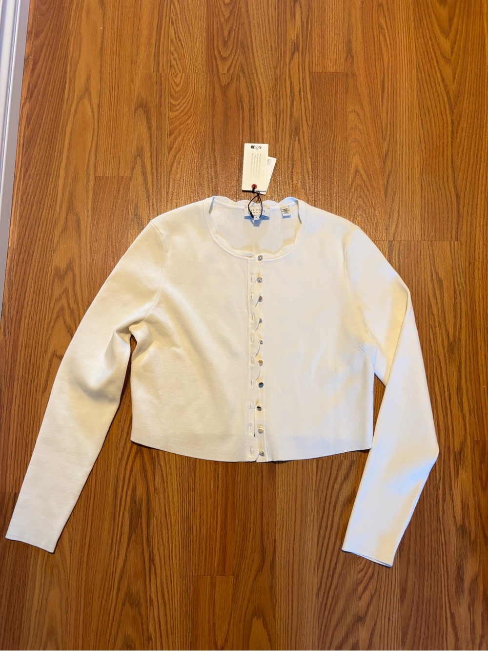 Ted Baker NWT Ivory Cropped Cardigan